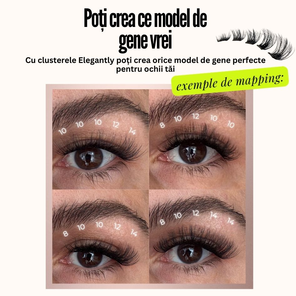 Gene Auto-Adezive Press-On Elegantly™ I MĂRIME UNICĂ